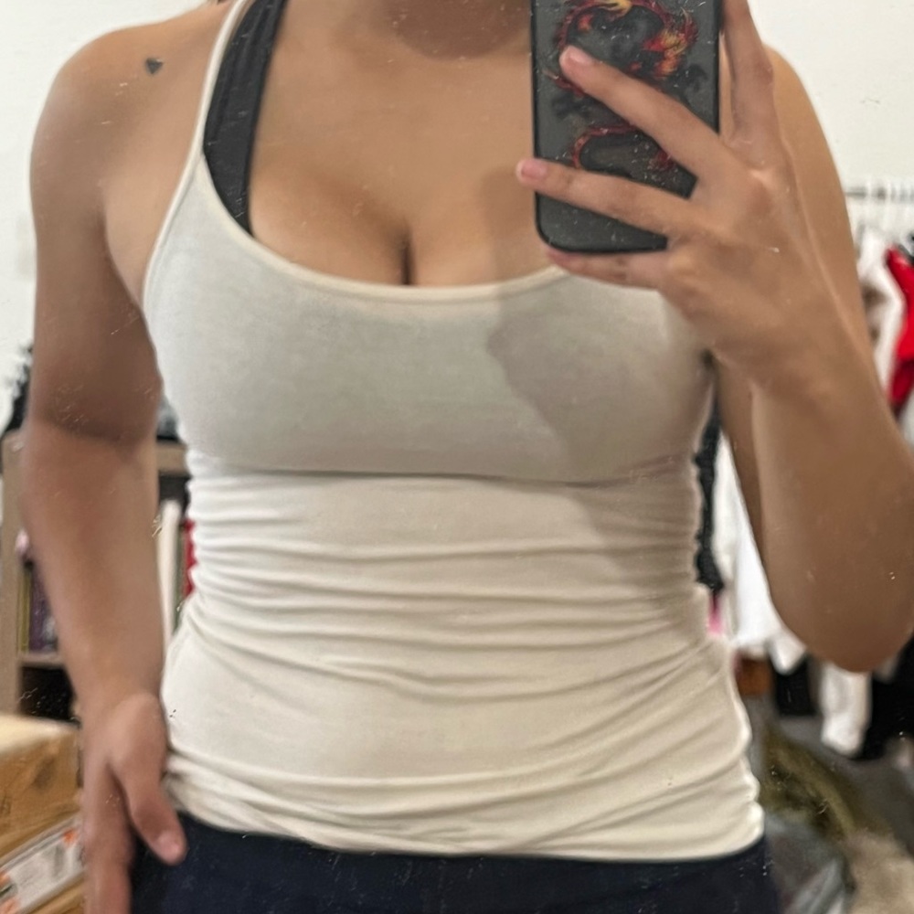 Plain white tank